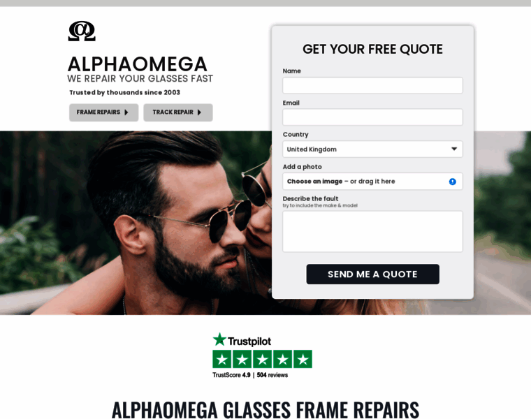 Alphaomega-glasses-repair.co.uk thumbnail