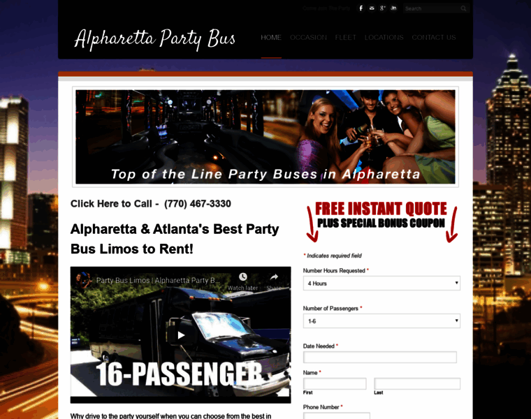 Alpharettapartybus.com thumbnail