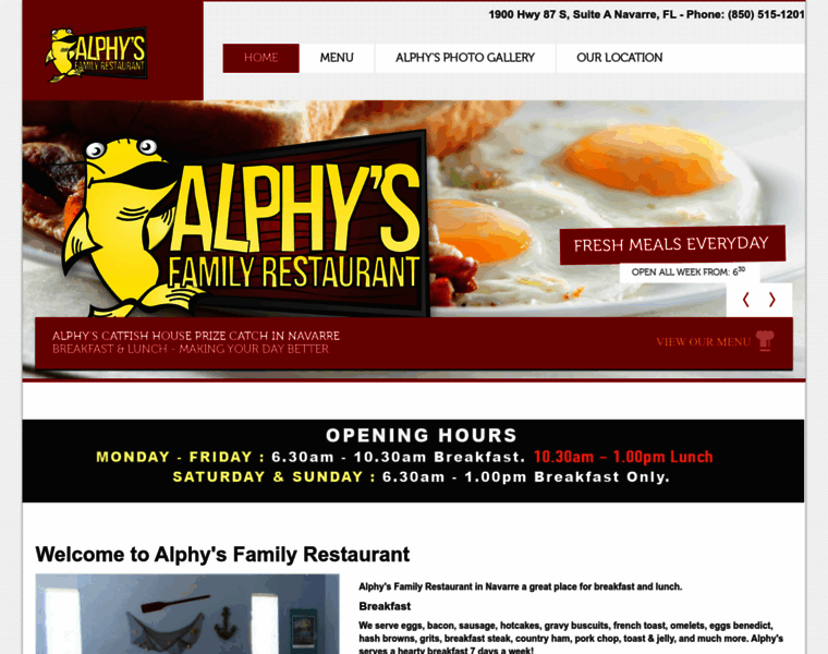 Alphysfamilyrestaurant.com thumbnail