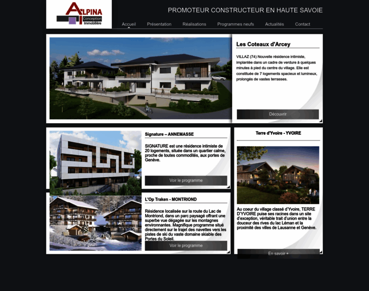 Alpina-immobilier.com thumbnail