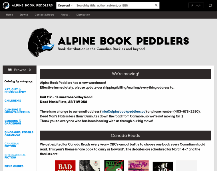 Alpinebookpeddlers.ca thumbnail