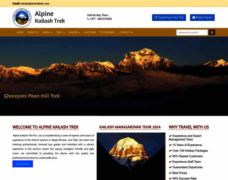 Alpinekailash.com thumbnail