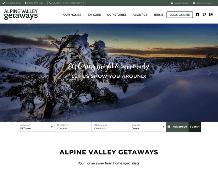 Alpinevalleygetaways.com.au thumbnail