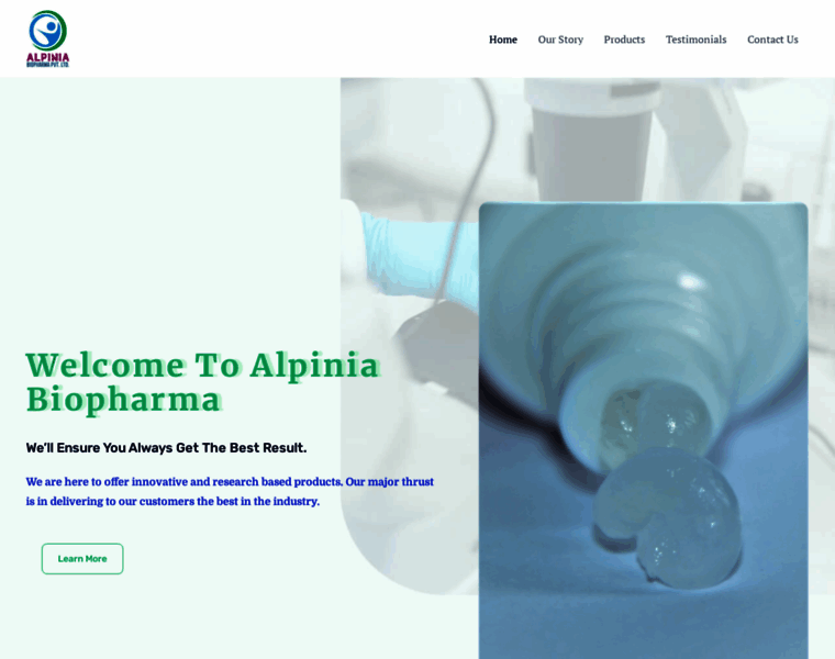 Alpinia-biopharma.com thumbnail