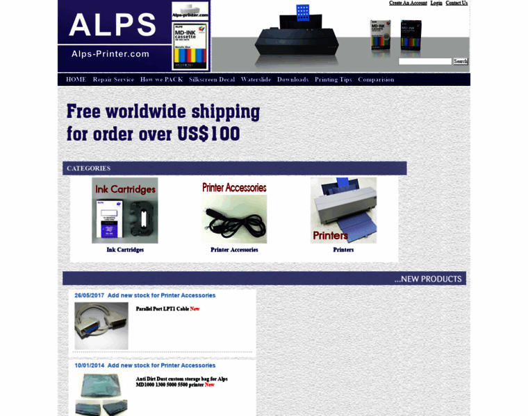Alps-printer.com thumbnail