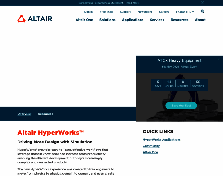 Altairhyperworks.in thumbnail