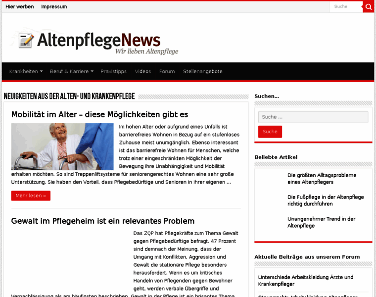 Altenpflege-news.de thumbnail