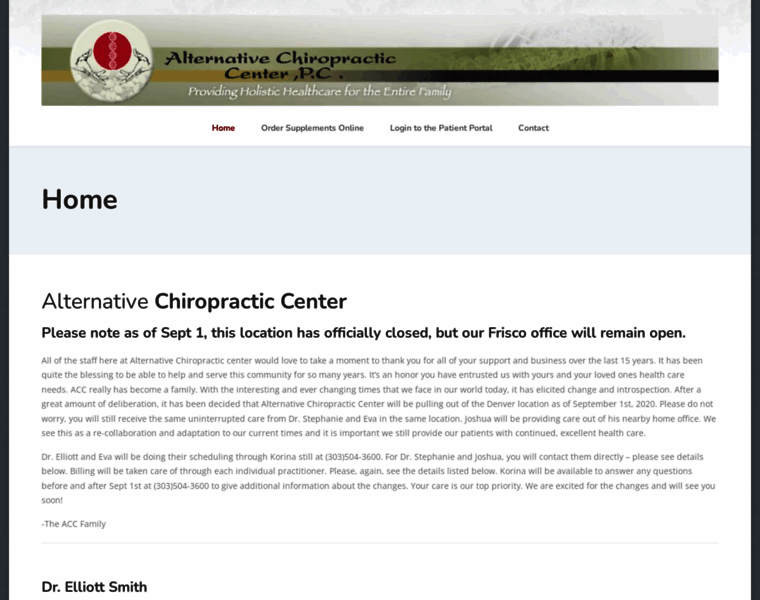 Alternativechiropracticcenter.com thumbnail