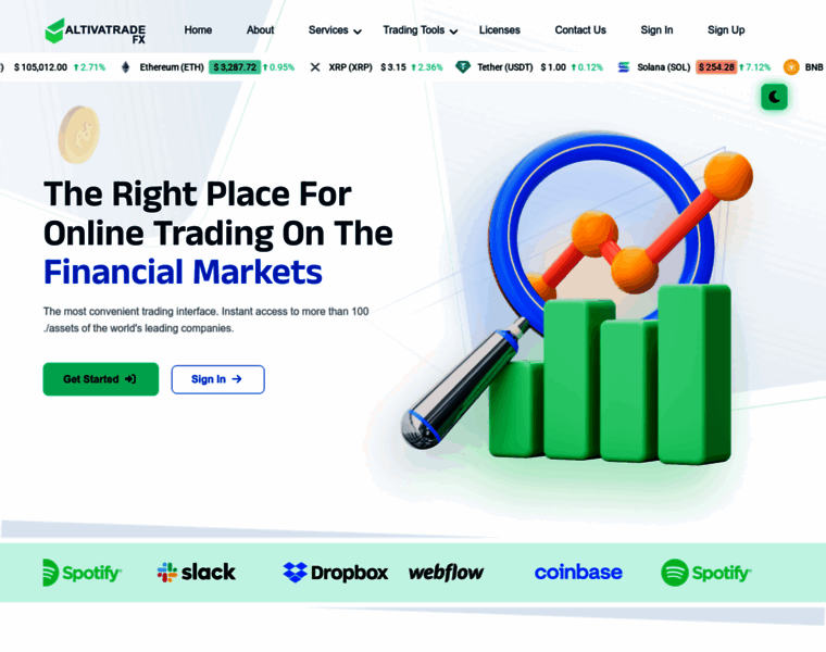Altivatradefx.com thumbnail