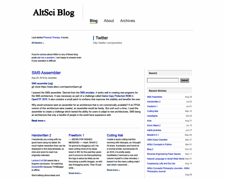 Altsci.com thumbnail
