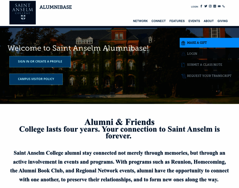 Alumni.anselm.edu thumbnail