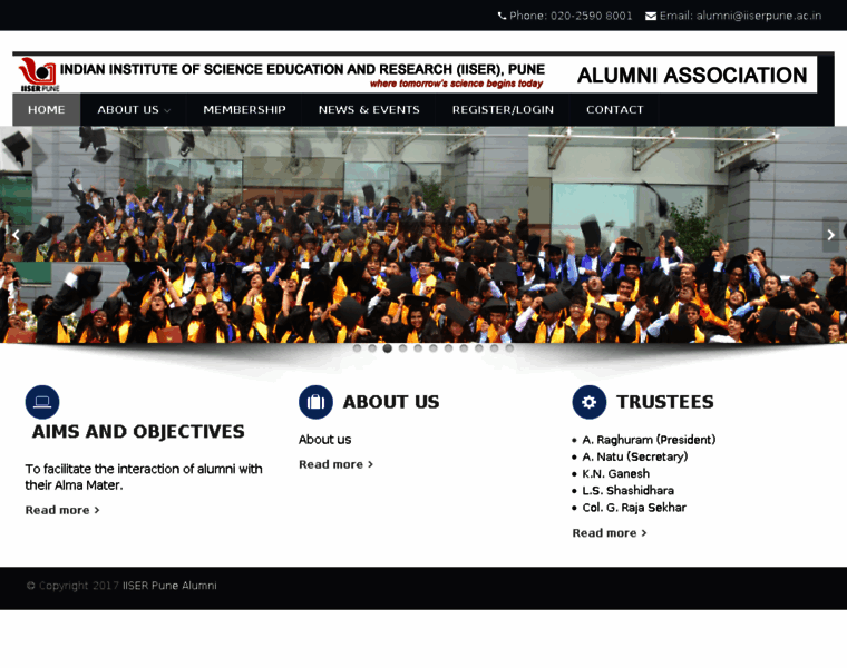 Alumni.iiserpune.ac.in thumbnail