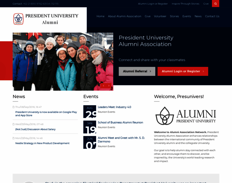 Alumni.president.ac.id thumbnail