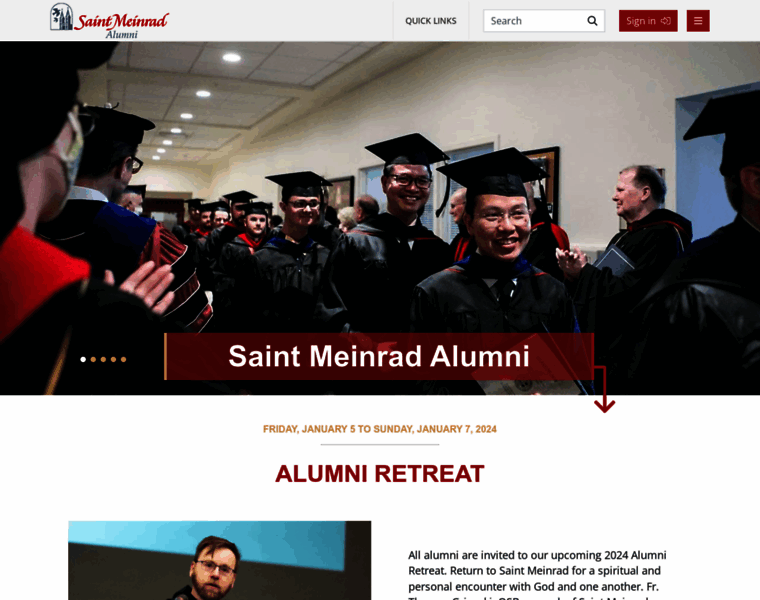 Alumni.saintmeinrad.edu thumbnail