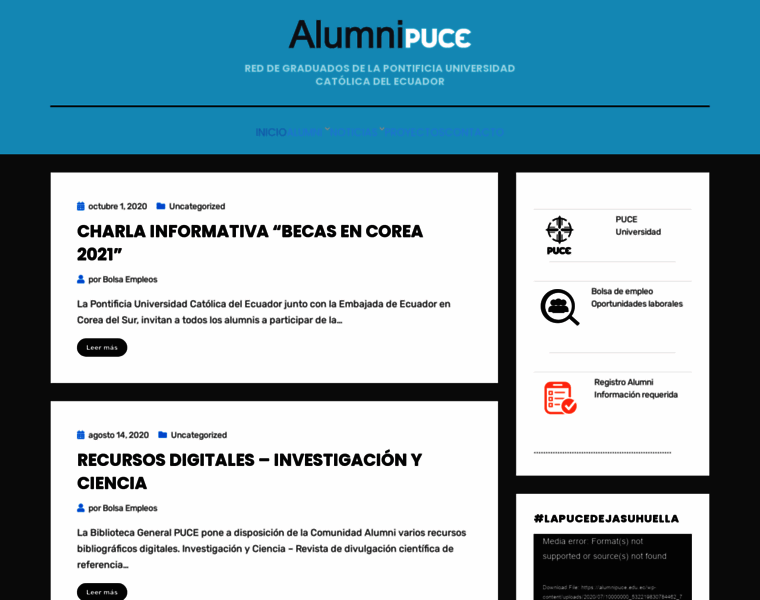 Alumnipuce.edu.ec thumbnail