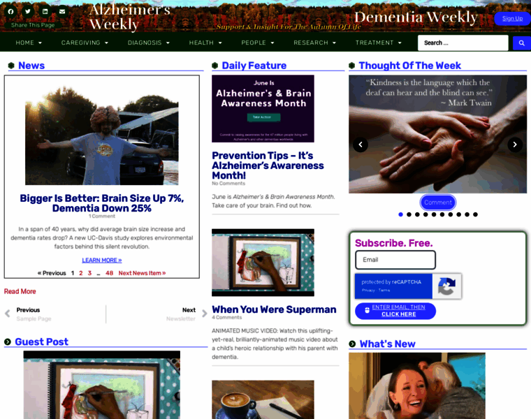 Alzheimersweekly.com thumbnail