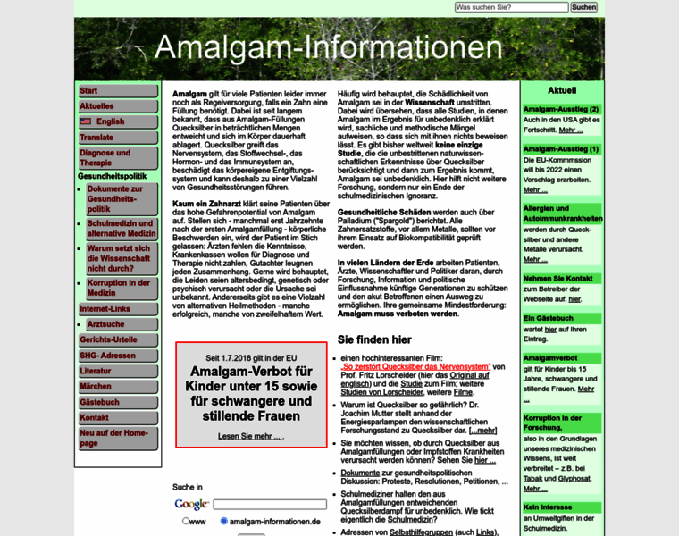 Amalgam-informationen.de thumbnail