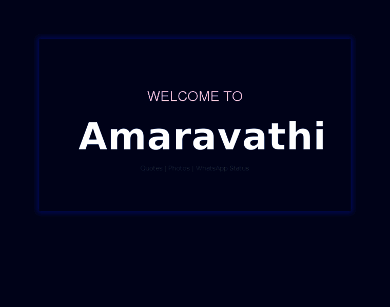 Amaravathi.xyz thumbnail