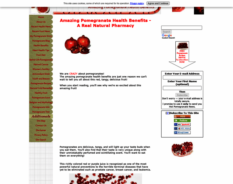Amazing-pomegranate-health-benefits.com thumbnail