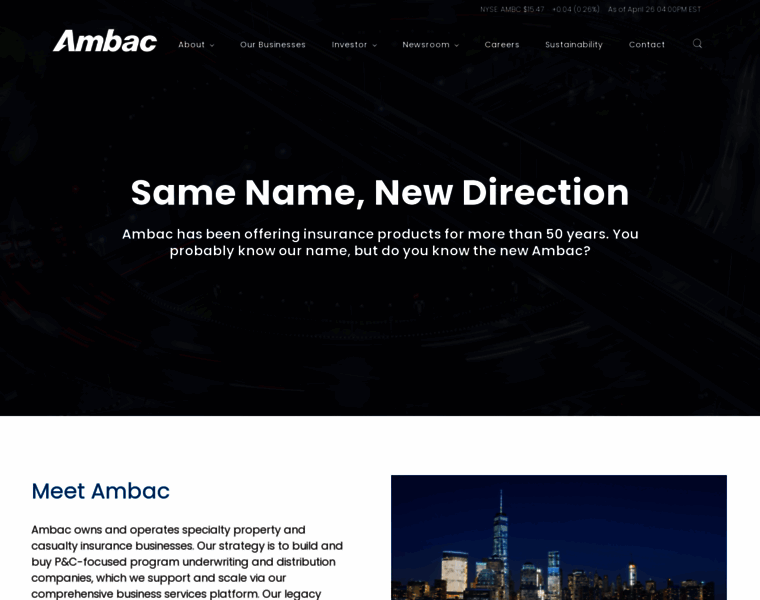 Ambac.com thumbnail