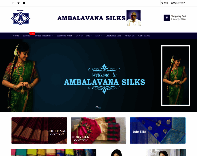 Ambalavanasilks.com thumbnail