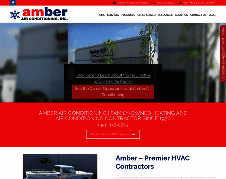 Amberairconditioning.com thumbnail