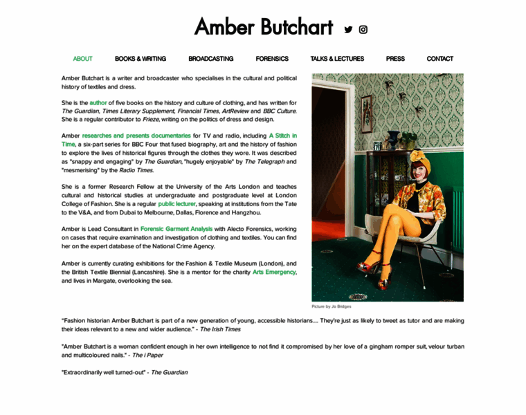 Amberbutchart.com thumbnail