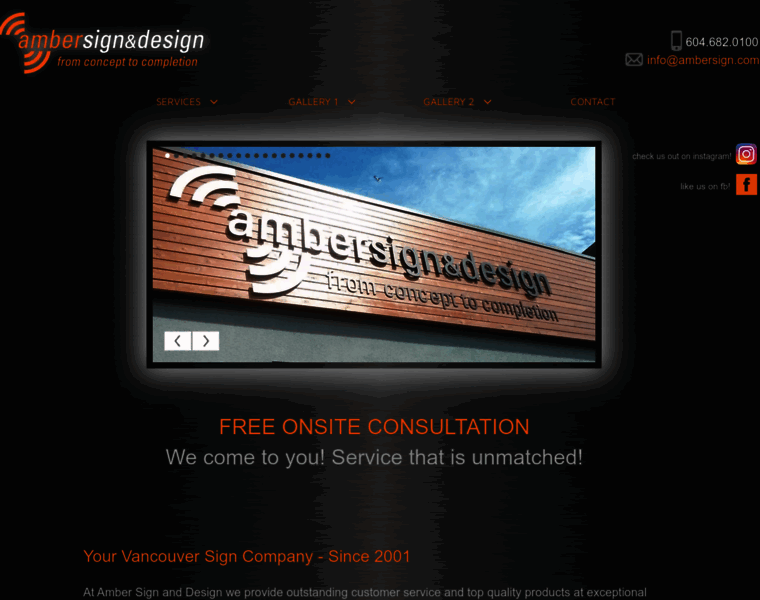 Ambersign.com thumbnail