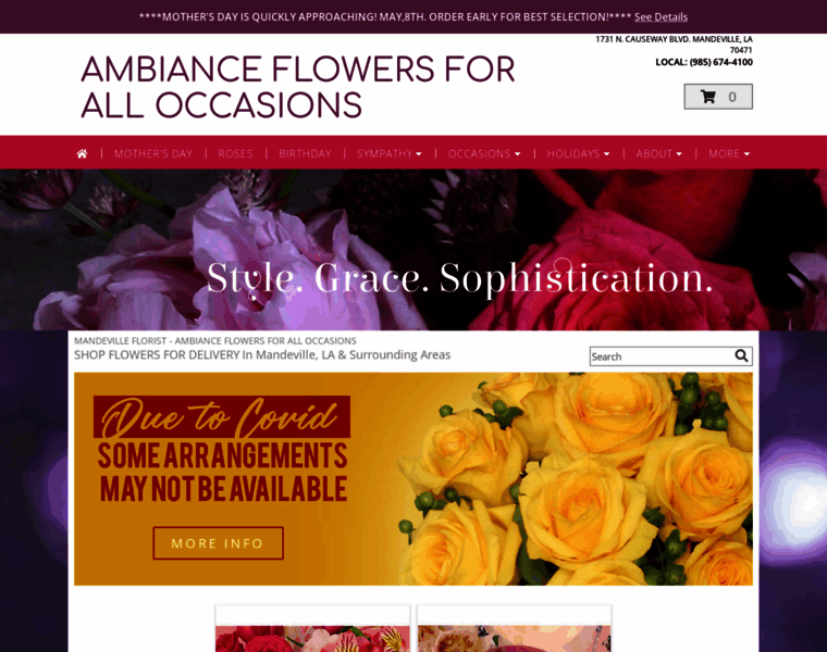 Ambianceflowersforalloccasions.com thumbnail