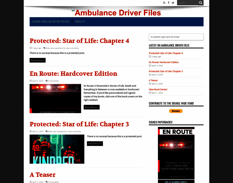Ambulancedriverfiles.com thumbnail