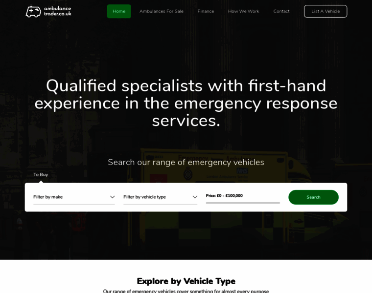 Ambulancetrader.co.uk thumbnail