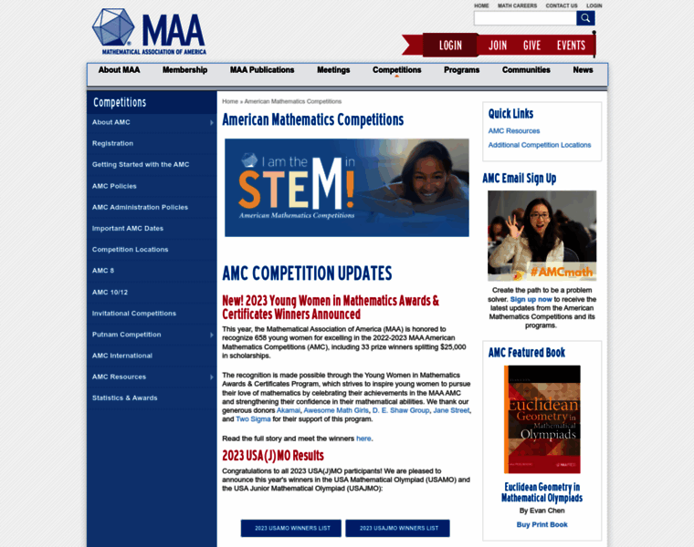 Amc.maa.org thumbnail
