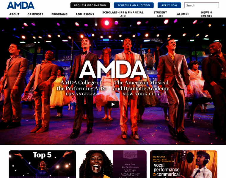 Amda.edu thumbnail