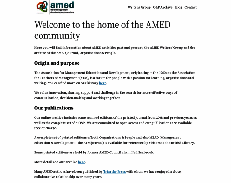 Amed.org.uk thumbnail