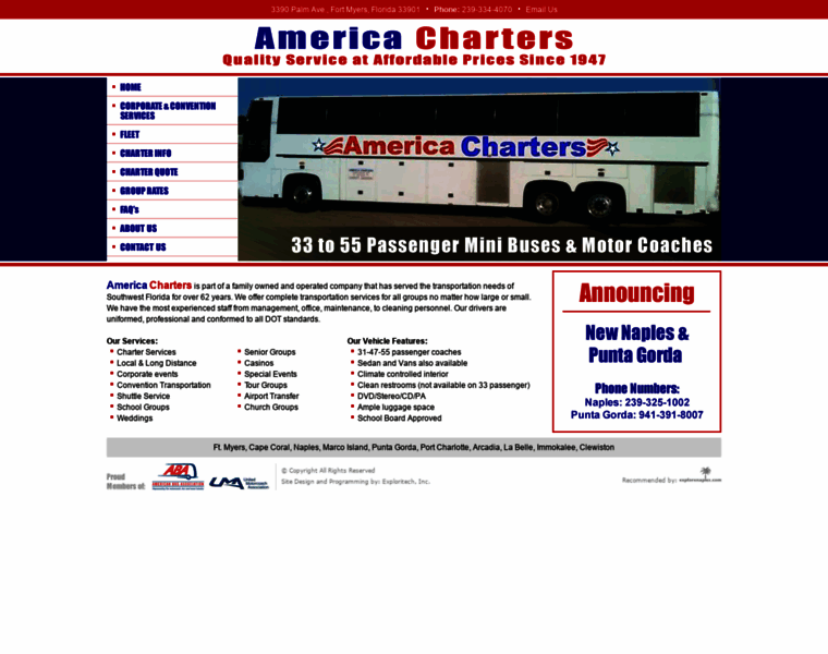 Americacharters.net thumbnail