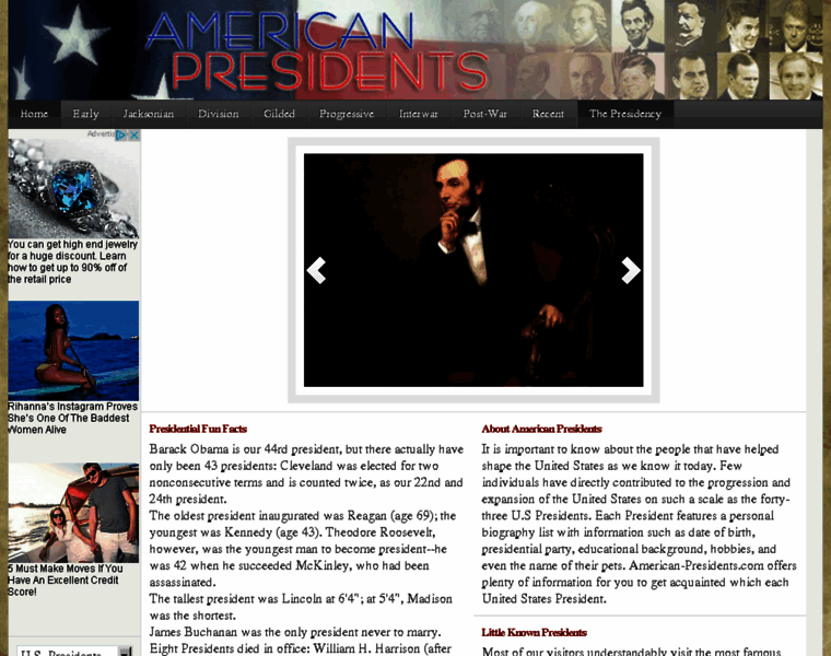 American-presidents.com thumbnail