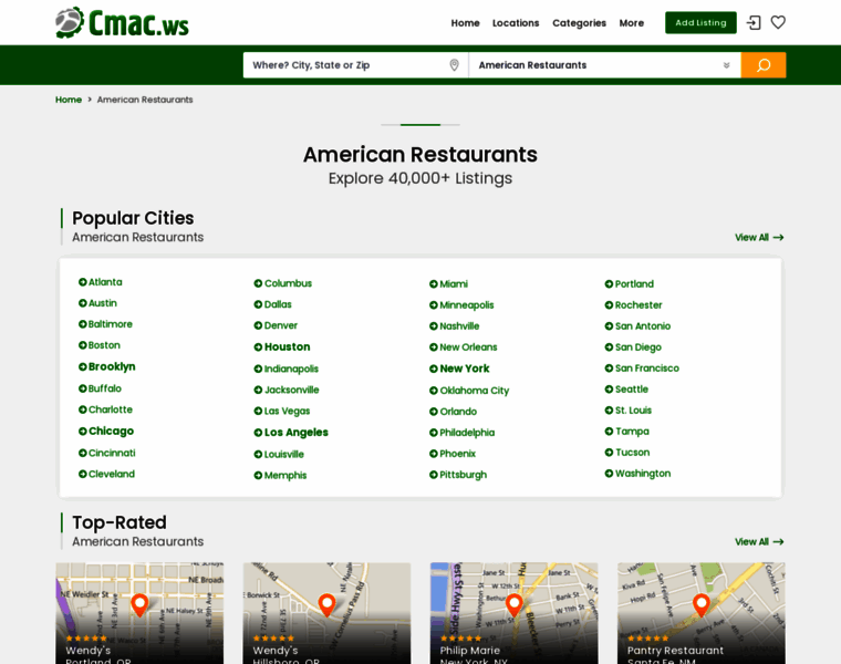 American-restaurants.cmac.ws thumbnail