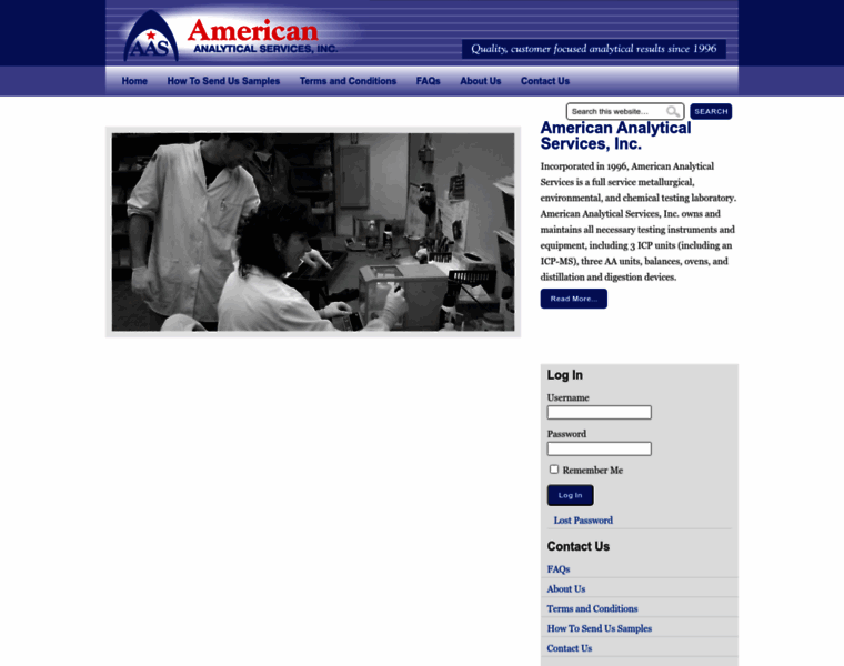 Americananalytical.net thumbnail