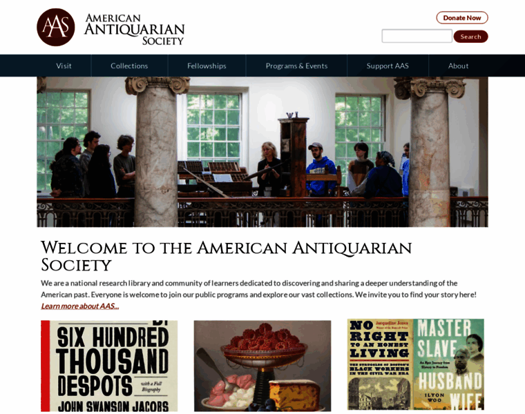 Americanantiquarian.org thumbnail