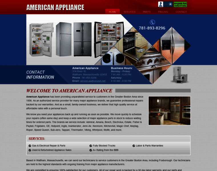 Americanapplianceservices.com thumbnail