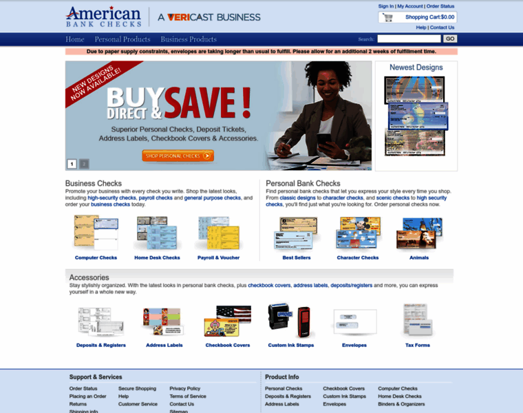 Americanbankchecks.com thumbnail