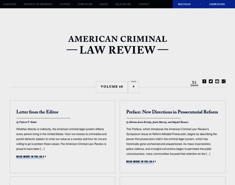Americancriminallawreview.com thumbnail
