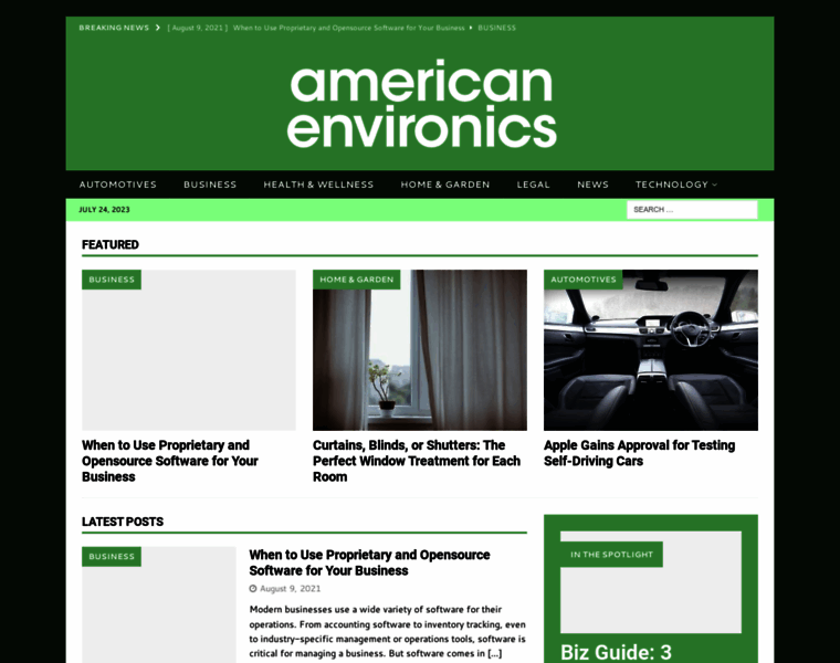 Americanenvironics.com thumbnail