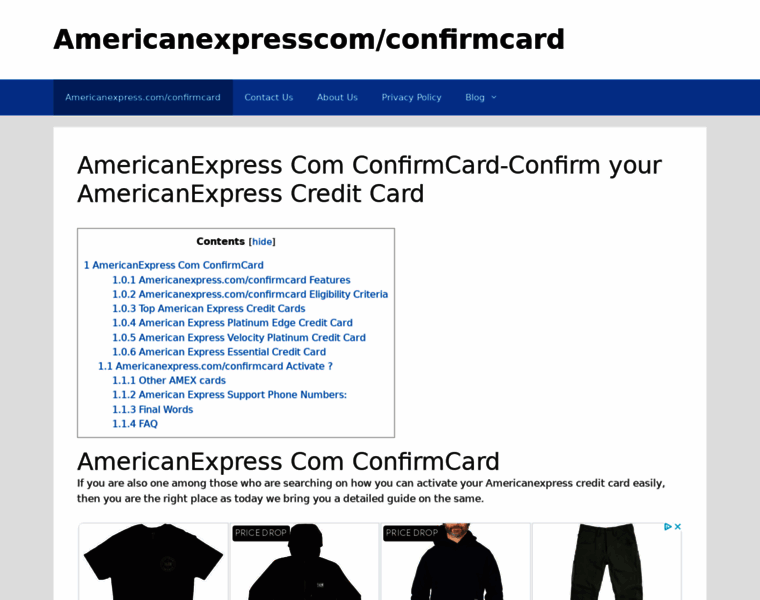 Americanexpresscom-confirmcard.xyz thumbnail