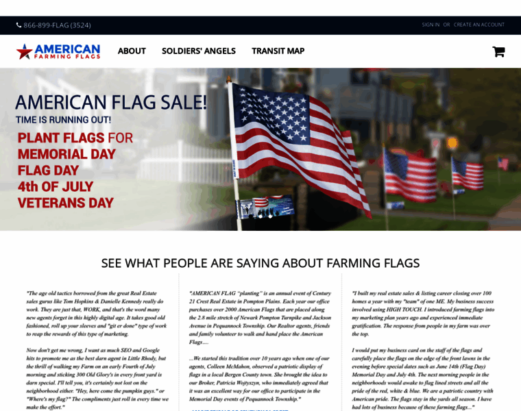Americanfarmingflags.com thumbnail