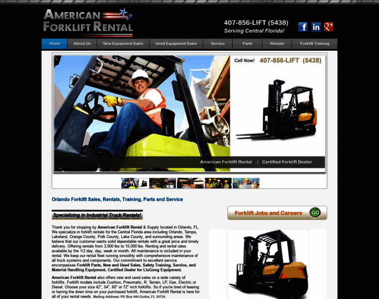 Americanforkliftrental.com thumbnail