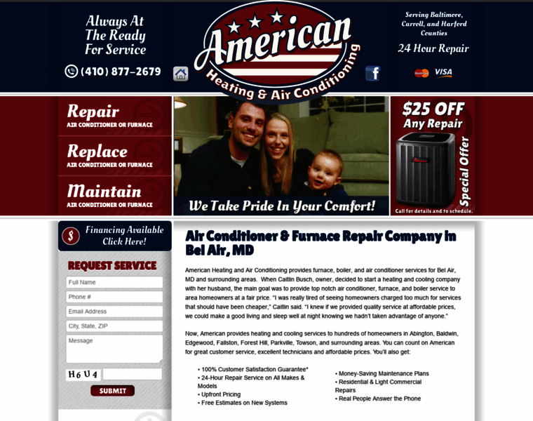 Americanheatandair.com thumbnail