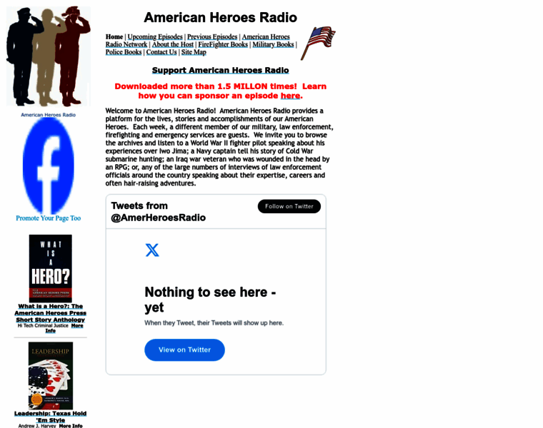 Americanheroesradio.com thumbnail