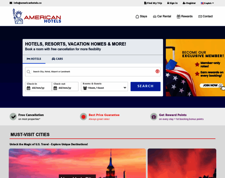 Americanhotels.co thumbnail