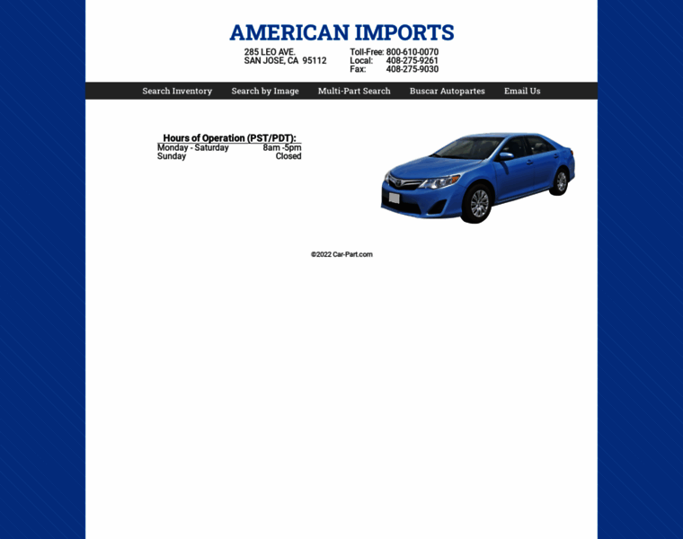 Americanimportsautoparts.com thumbnail